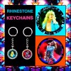 DEF LEPPARD 2025 NEW JOE ELLIOTT ARTWORK TWO RHINESTONES KEYCHAINS
