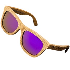 Pelican Sunwear Wood Sunglasses | Polarized | Vintage Wooden Frame | 100% UVA/UVB Protection | Bamboo Case | Men Women
