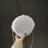 HuaMuDM Women's Shell Bag Sequins Chain Bag Girls Women Glitter