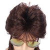 Swiking Mullet Wigs for Men Brown Replacement Wigs 70s 80s