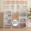 AWTATOS Shoe Rack, 8 Tier Shoe Storage Cabinet with Door,