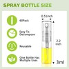 Csdtylh Mini Spray Bottle 3ml, Refillable Glass Spray Bottle, Glass