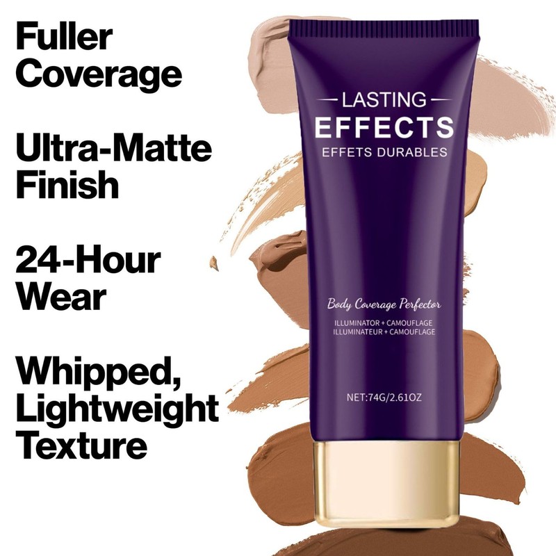 Body Coverage Perfector,Waterproof Sweat-Proof Full Coverage for Face Body,Transfer-Resistant and