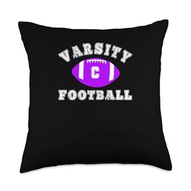 Varsity Football Team Center Throw Pillow