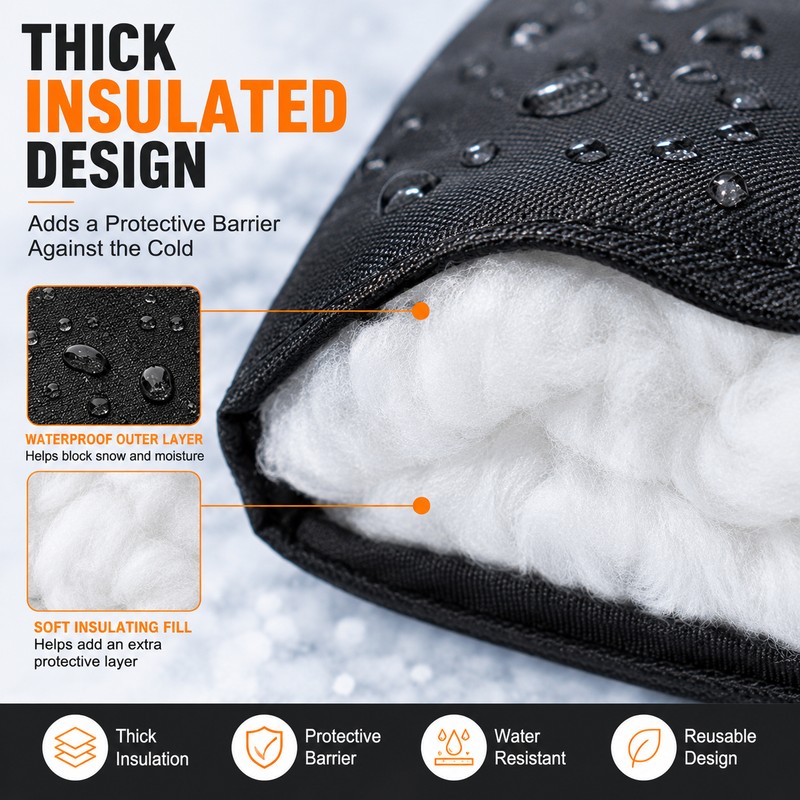  Insulated Outdoor Faucet Cover for Winter – Waterproof Reusable