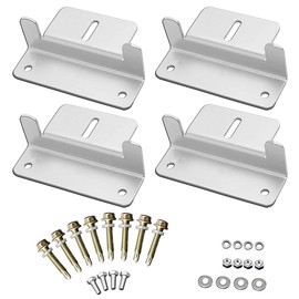 Tiardey Aluminum Alloy Z Brackets Mount Solar Panel Mounting Bracket Kits for Motorhomes, Boats, Caravans, Yachts and Other Off-Grid Installations