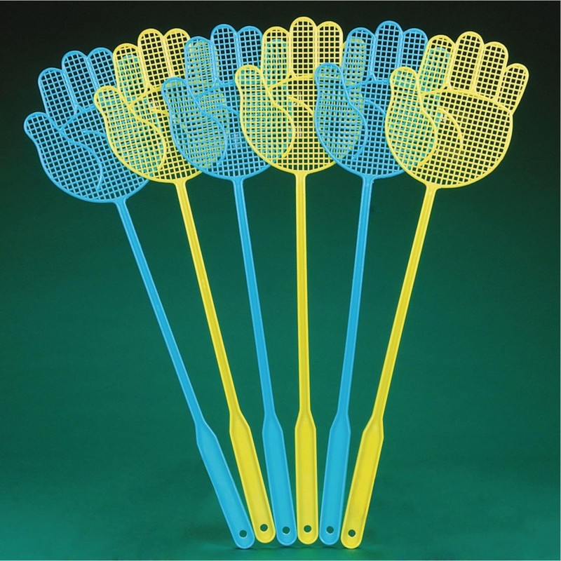 S&S Worldwide Hand-Shaped Fly Swatters (Pack of 24)
