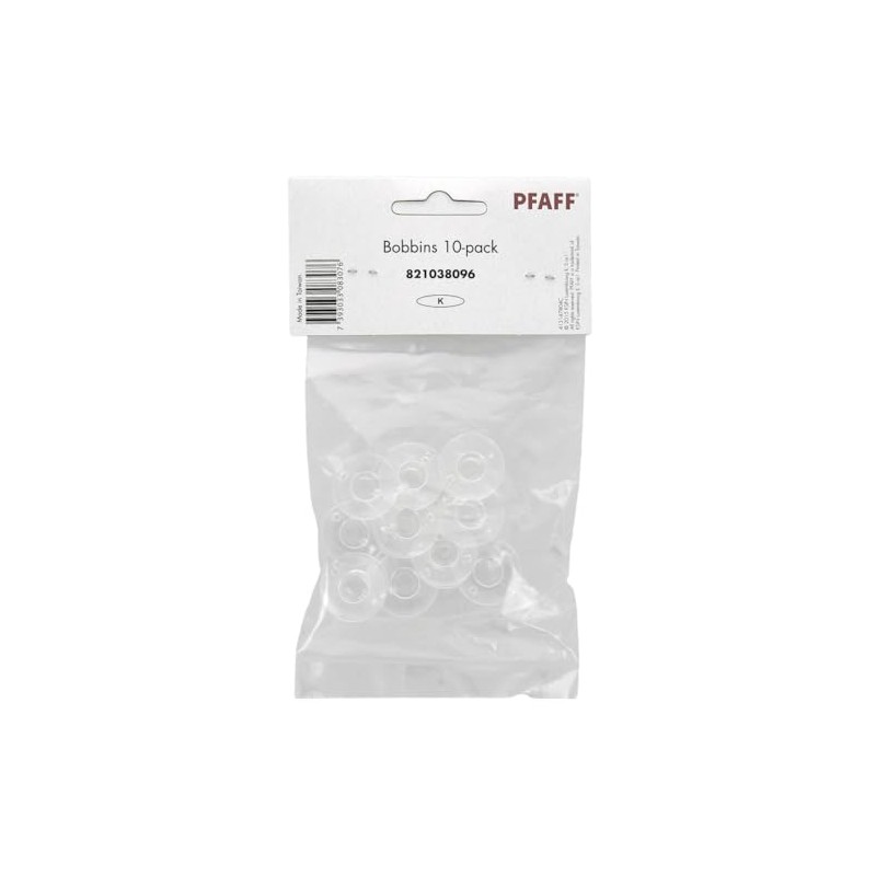 Pfaff Clear Bobbins 10 Pack (Cat K)