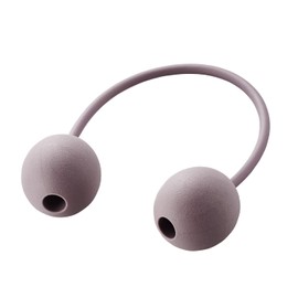 Elecom HCK-FBSGYL EClear Stretch Ball for Soles, Office Stretch, Soft, Oval, Round Type, Light Gray