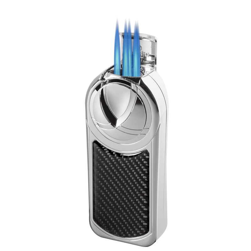 Visol Dobrev V 5 Torch Flame Carbon Fiber Table Lighter