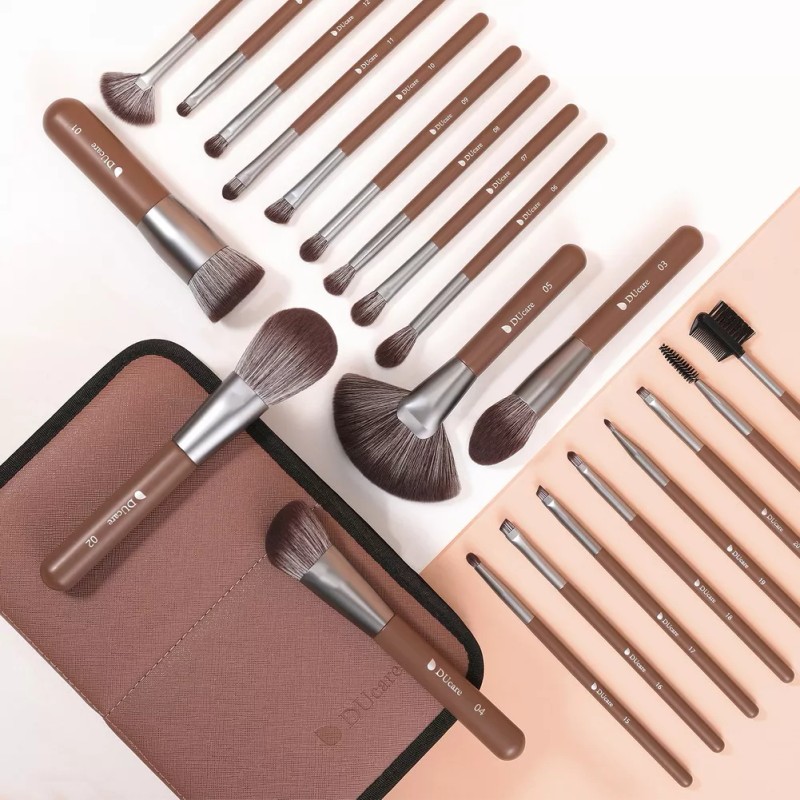 Ducare 22pc Brocha De Maquillaje Con Bolsa Cepillo Cosmético