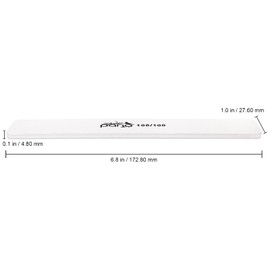 10PCS Jumbo Size PANA Professional Double Sided Nail Files - White, 100/100 Grit - Emery Board Nail Buffering File Manicure Pedicure Nail Polisher Washable