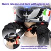 iGuerburn 2Pcs Helmet Quick Release Buckle Kit, Stainless Steel Motorcycle