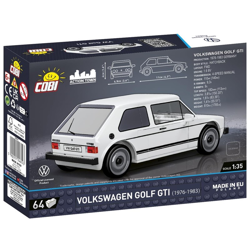 COBI 24614 Volkswagen VW Golf GTI I 1976-1983