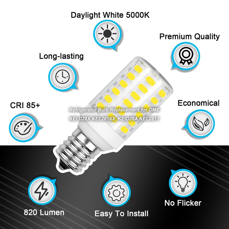 LFLAMPON Kei D28a kel 2811 S02 Frigidaire Light Bulb Replacement