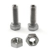 PZRT 2pcs Cylindrical Hollow External Hexagon Screw 304 Stainless Steel