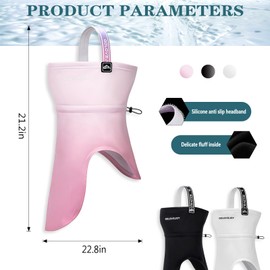 Neck Warmer Neckerchief Tube Scarf Men & Women Winter Elastic Multifunctional Scarf Non-Slip Headband Tube Scarf Wind-Resistant Neck Warmer for Outdoor Cycling Ski Motorcycle Running, Pink / White