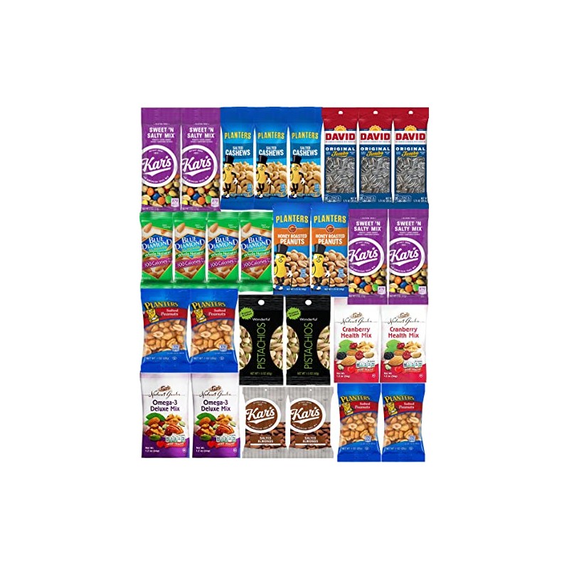 Nuts Snack Packs - Mixed Nuts and Trail Mix Individual