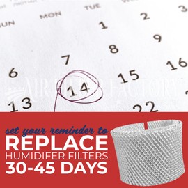 Air Filter Factory Replacement For Sunbeam SCM1100, SCM1701, SCM1702, SCM1762, SCM2409 Humidifier Wick Filter