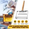 Dolenor Honey Uncapping Scraper, Tine Hive Scraper Tool Wooden Handle,Honeycomb