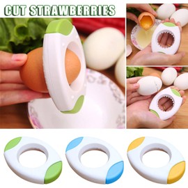 Green Egg Shell Opener Egg Topper Cutter Boiled Opener, Egg Separator Egg Topper Cutter, Useful Egg Cutter Tools Kitchen Gadgets for Soft or Hard Boiled Egg, Mandolines and Slicers