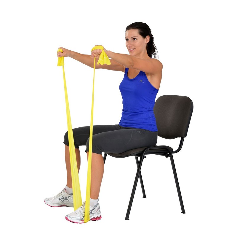 MoVeS Band gelb leicht 5.5 m Resistance Exercise Band mit