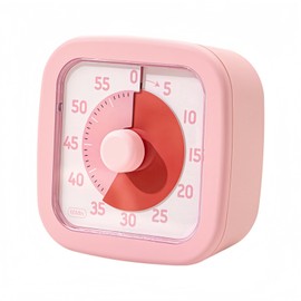 Visual Timer for Kids Timer Home - 60 Minute Kids Visual Timer for Classroom Home Office, Countdown Clock for Teaching Work Meeting, Pomodoro Timer for Time Management (Sakura Pink)