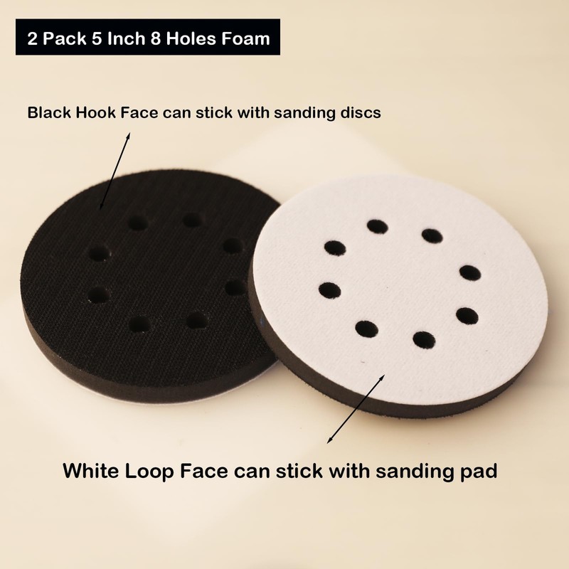 5 Inch Random Orbital Sander Replacement Pad, Replacement Compatible with