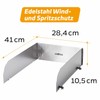 Grillfürst Magnetic Windbreak - Stainless Steel Splash Guard for Side