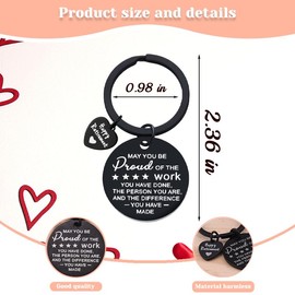 You Made a Difference Keychain Happy Retirement Christmas Gifts for Retired Teachers Apprecaition Thank you Gifts for Leaders Boss Goodbye Gifts for Coworkers Retirement Keychains for Women Men