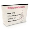 Funny Gift for Friend Coworker Cosmetic Bag Funny Sarcastic Gift