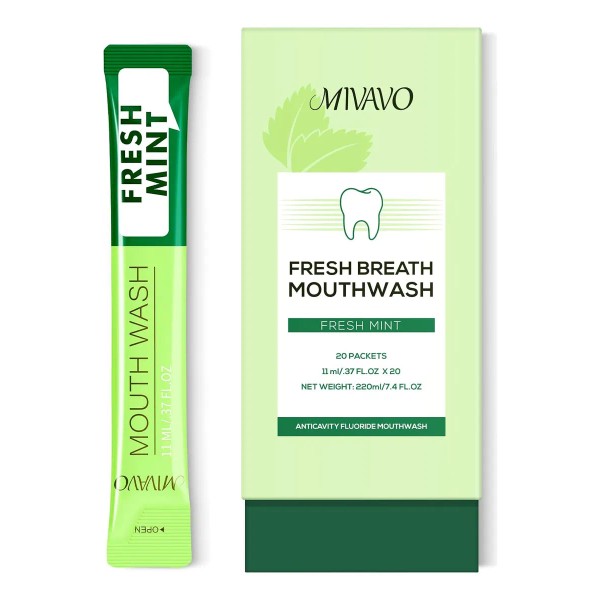 Enjuague Bucal Portátil En Tiras De Viaje Para Un Aliento