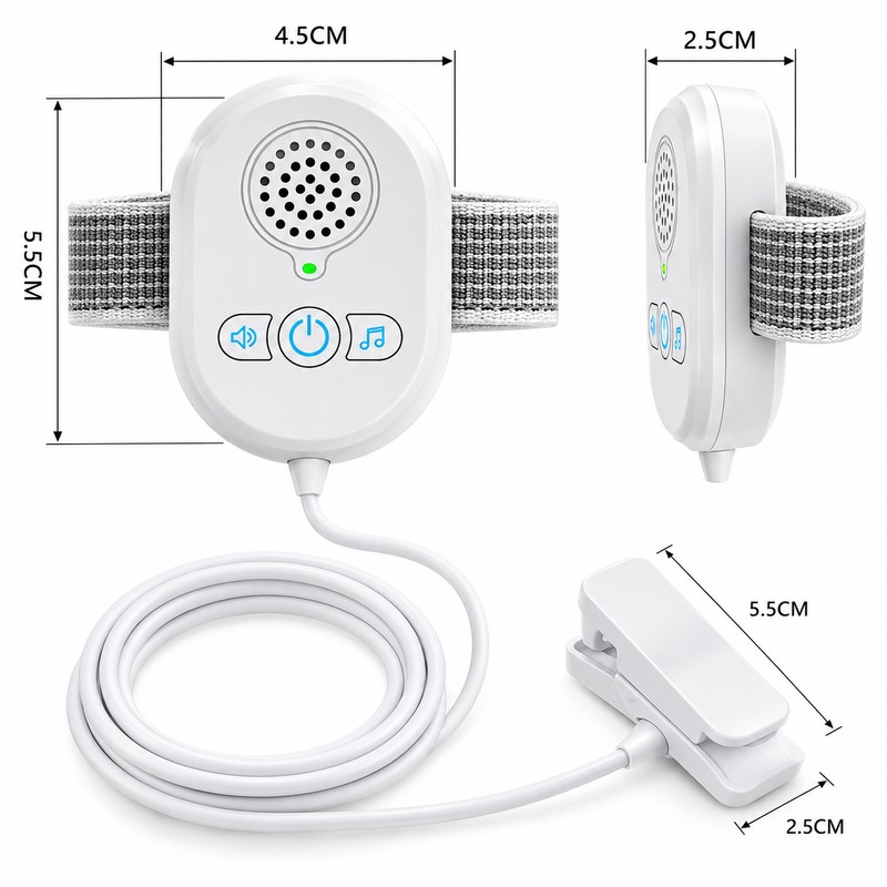Kids Bedwetting Alarm for Nighttime Potty Training – Rechargeable Moisture