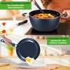 NutriChef 11-Piece Kitchen Cookware Set, Non-Stick Pots and Pans, Easy-to-Clean,