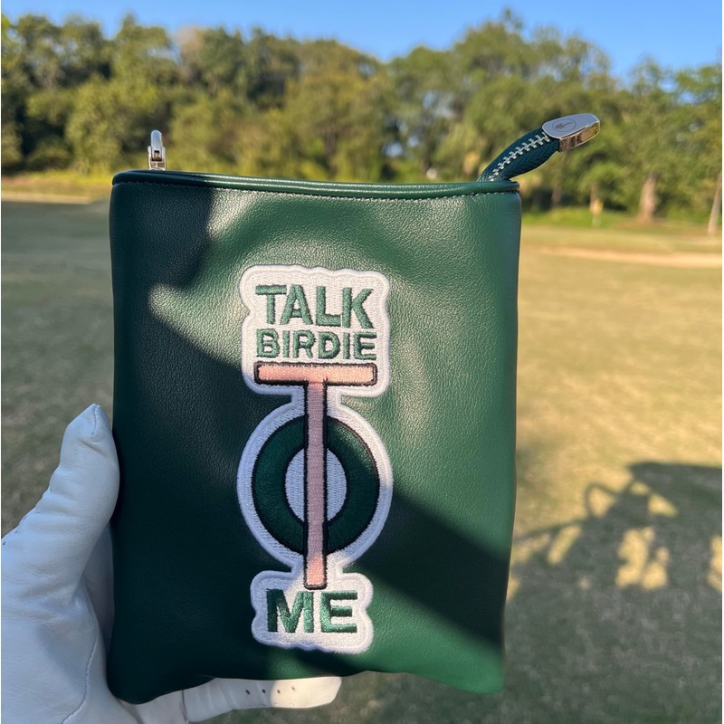 PINKTEE Golf Valuables Pouch Funny Golf Accessories Bag with Zipper