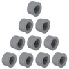 sourcing map 10 Pcs PVC DWV Reducer Bushing 2" x