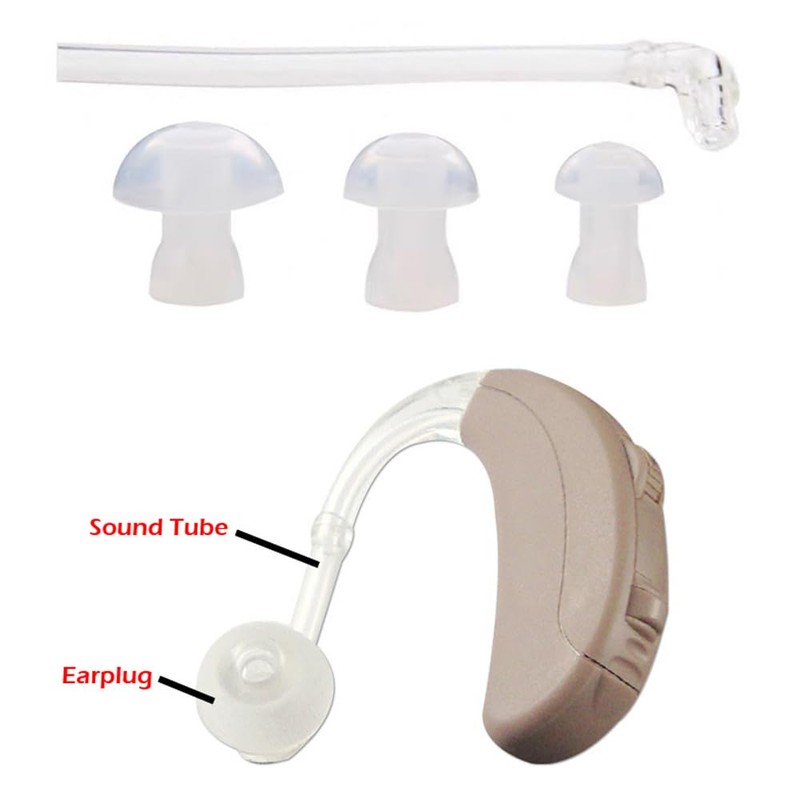 DeaHea 3 Set Hearing Aid Ear Plug Replacement Silicone BTE