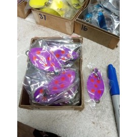 Unbranded Manistee #3 Purple/Fire Dot. New. Box 19/2