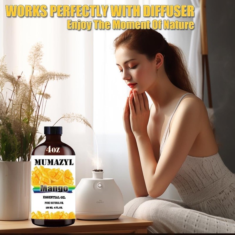 MUMAZYL Mango Essential Oil 4 Fl Oz 120ML and Essential