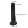 Pack of 50 M3 Countersunk Screws DIN 965 Black Galvanised