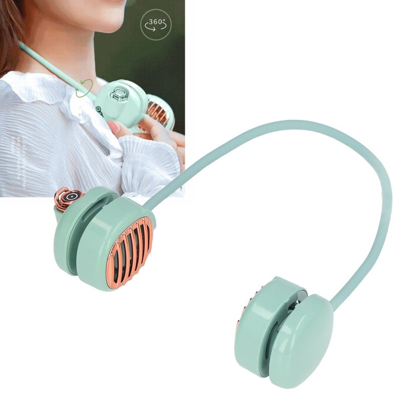 Neck Fan Four Wind Speed Folding Portable Retractable Rotatable 1800mAh