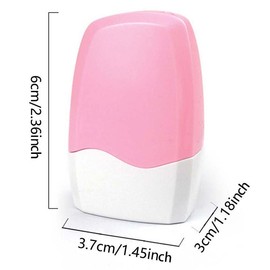 Identity Theft Protection Roller Stamp, 1 Count Confidential Roller Stamp, Anti Theft, Privacy & Security Stamp, Designed for ID Blackout Security, Stamp Pad, Office Supplies:_Pink_1 Count
