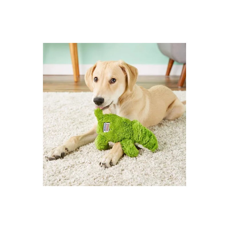 Kong Cozie Mediano Juguete Lagarto Para Perro Color Verde