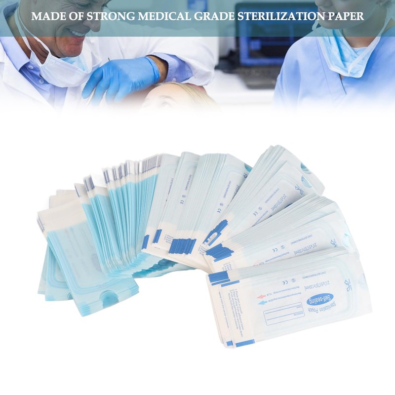Self Sterilization Pouches for Dental Offices, Autoclave Sterilizer Bags Pouch