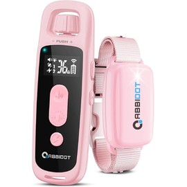 ABBIDOT 3300 Ft Dog Training Collar with Remote - [New Version] Shock Collar, 5 Training Modes, 88 Levels e Collar, Waterproof Training Collar for Small Medium Large Dogs(15~120 lbs) (Baby Pink)