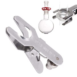 Stainless Steel Keck Clip Metal Laboratory Clamp Pinch Clip Glass Ball Clamp Laboratory Tools Ball Joint Glassware Clip (18#)