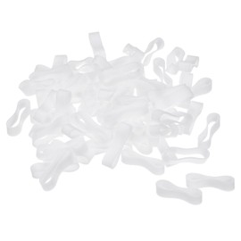 MECCANIXITY Silicone Rubber Bands Rings 100Pcs Non-slip 15mm Dia 0.7mm Thick 5mm Width for Wire Cord Cable Wrapping, Bundle