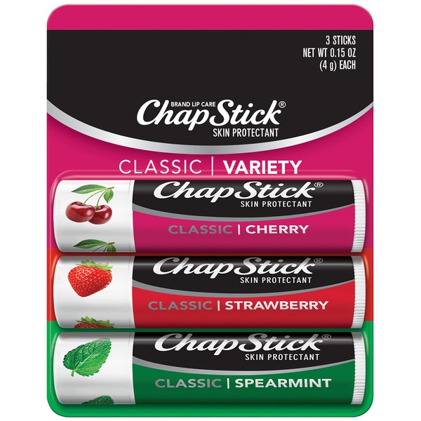 ChapStick Lip Balm, 3 x 0.15 Oz (Pack of 12)