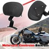 KAHCOP Adjustable Driver Backrest with Pad, Motorcycle Seat Accessory Compatible