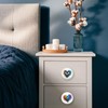 Lasyman 1.5" 8PCS Colorful Ceramic Cute Heart Knob Nursery Kid